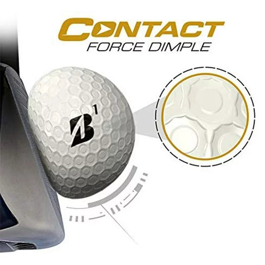 Bridgestone e12 CONTACT Golf Balls, White, 12 Pack