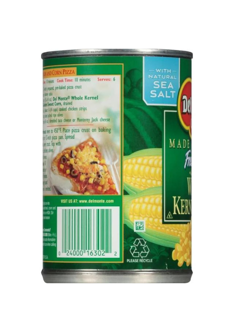 Del Monte Golden Sweet Whole Kernel Corn 15.25 oz Can