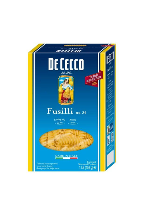 De Cecco Fusilli No.34 Pasta, 16 oz