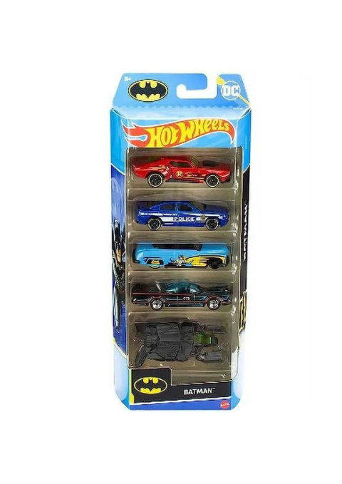 Hot Wheels Batman 5-Pack, Set Of 5 Batman-Themed Toy Cars