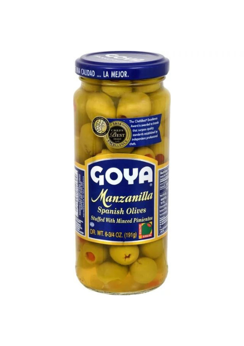 Goya Olive Stuffed Manzanilla, 6.75oz / 191g