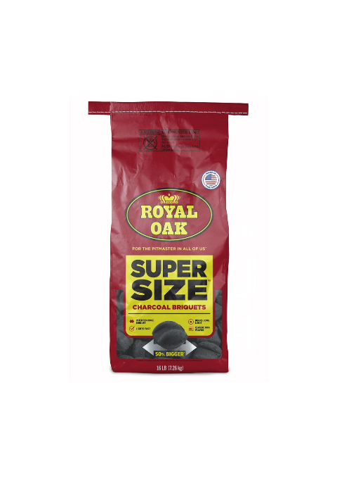 Royal Oak Original SuperSize Briquettes, 16lbs (One Bag)