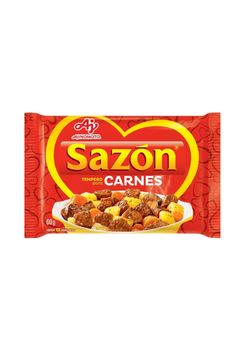 Sazon Tempero sabor Carne Sache verde 60g