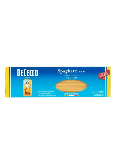 De Cecco Spaghetti no.12 Pasta, 16 oz / 453g