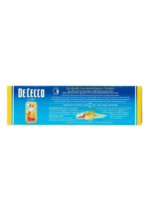 De Cecco Spaghetti no.12 Pasta, 16 oz / 453g