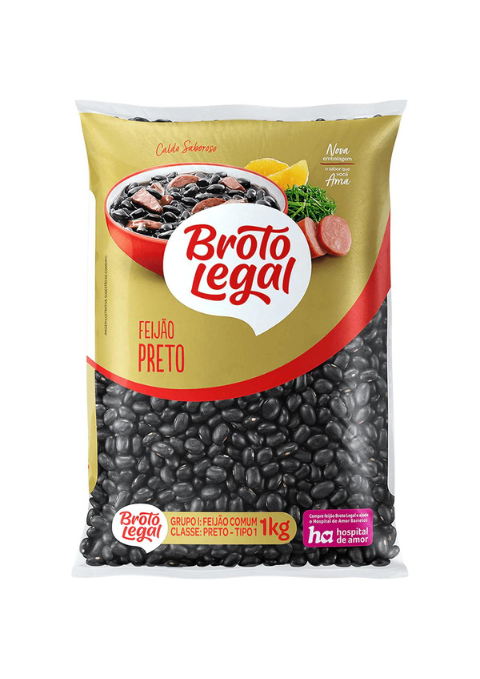 Feijão Preto Broto Legal 2LB / 1Kg